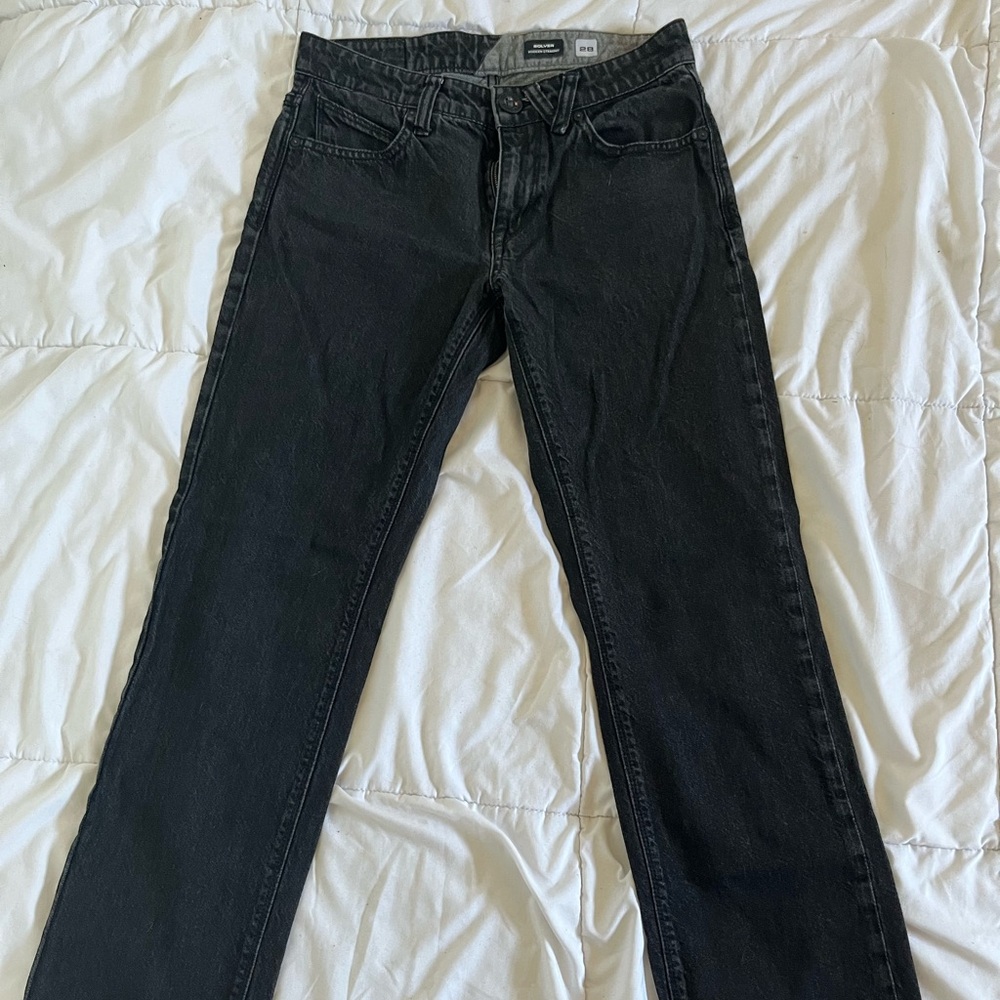 Volcom Men's Black Straight Jeans